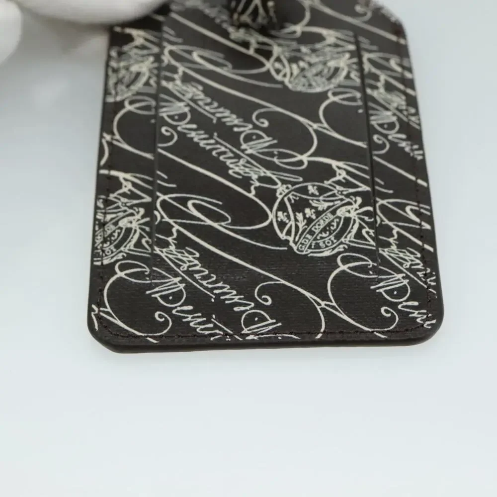 Berluti Calligraphy Name Tag Leather Brown